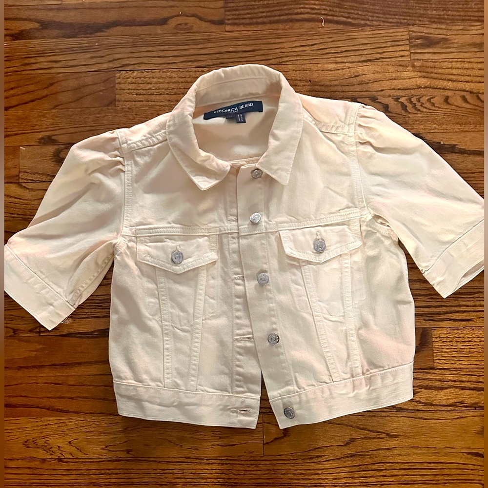 Veronica Beard cropped denim jacket.  NWOT